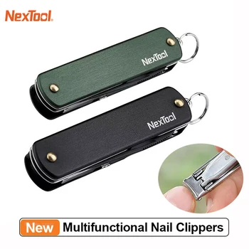 Nextool Многофункциональные кусачки для ногтей на открытом воздухе, портативная открывалка, Триммер для ногтей из нержавеющей стали, Складной нож-крючок