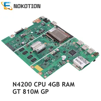 NOKOTION 60NB0E10-MB1810 X441NC ОСНОВНАЯ ПЛАТА Для ASUS A441N F441N X441NA Материнская плата N4200 CPU 4G RAM + GT810M