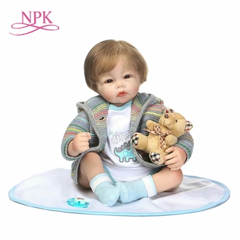 NPK новый дизайн возрожденной детской сорочки В милой одежде-свитере, мягких игрушках и рождественском подарке для детей