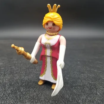 Playmobil Королева Принцесса Служанка Фигурки Замок DIY Модель куклы Ролевая игра Игрушка в подарок для детей X196