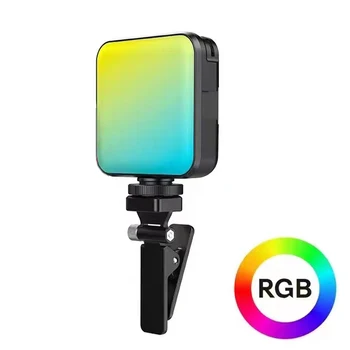RGB Селфи-подсветка для телефона с зажимом 2000 мАч Светодиодное видеоосвещение для мобильного телефона Iphone Монитор ПК Веб-камера для фотосъемки