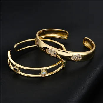 S925 самый продаваемый новый продукт, покрытый 18 золотыми каплями циркона, женский браслет на ладонь