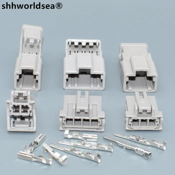 shhworldsea 2-контактный 2,2 мм мужской женский автомобильный автоматический разъем для Nissan Honda trunk lock plug 6098-0240 6098-0239
