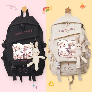 Sky Children of the Light, Школьный рюкзак с аниме-мультфильмом, нейлоновые сумки через плечо для девочек и мальчиков, дорожные сумки
