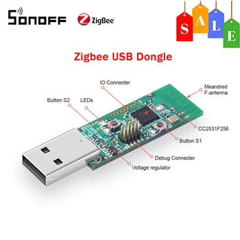SONOFF Zigbee CC2531 USB-донгл-сниффер Модуль анализатора протокола пакетов с открытой платой Модуль сбора пакетов с интерфейсом USB-донгл