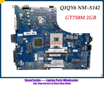 StoneTaskin QIQY6 NM-A142 для Lenovo Ideapad Y500 Y500N Материнская плата ноутбука PGA989 HM77 DDR3 GPU GT750M 2 ГБ 100% Протестировано