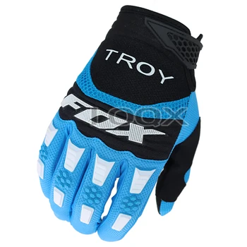 Troy Fox MX Pawtector Синие Перчатки Для Мотокросса MX Dirt Bike Гоночные Перчатки