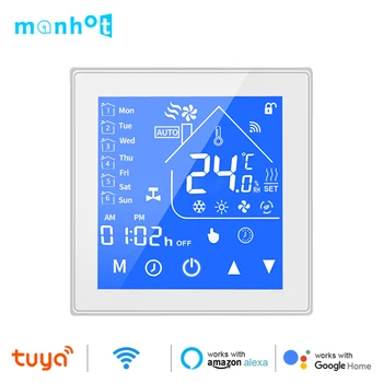 Tuya Smart Life WiFi Термостат для нагрева воды / Газовый котел Электрический Напольный термостат Регулятор комнатной температуры Alexa Google Home