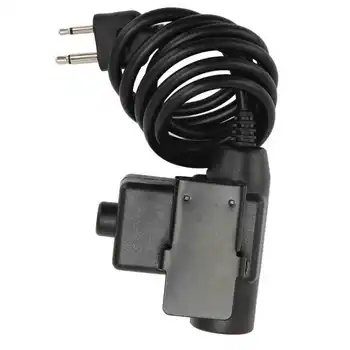 U94 PTT Адаптер Усиленный PU кабель Push to Talk Военный Кабель-адаптер с 2-контактным разъемом для Vertex для ICOM Radio новый.