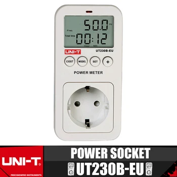UNI-T UT230B-EU WPower Розетка, измеритель напряжения, текущей стоимости, частоты, измеритель мощности, ЖК-монитор энергопотребления.