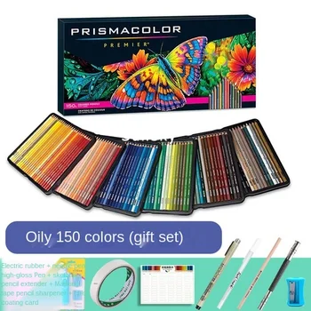 US 36 48 72 132 150 prismacolor Premier маслянистый мягкий цветной карандаш + 8 дополнительных художественных инструментов удлинитель, точилка, ластик, карандаш highlight 2B