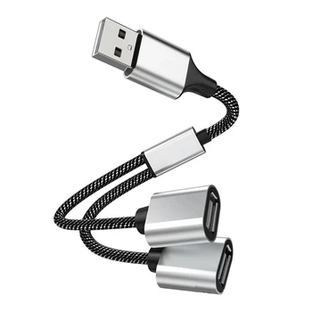 USB К USB 2.0 Тройной USB-Порт Концентратор OTG Кабель-Адаптер Hab Преобразователь Данных Для Зарядки USB-Удлинитель-Разветвитель, От USB a до 2 USB