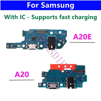 USB Порт Зарядное Устройство Док-станция Разъем Зарядная Плата Гибкий Кабель Для Samsung Galaxy A20 A205F A205 /A20E A202F A202 USB Плата