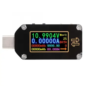 USB-тестер Цифровой вольтметр Амперметр Type-C Измеритель постоянного напряжения, тока, индикатор зарядного устройства, детектор для приложения