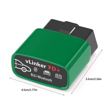  Vgate VLinker FD Bluetooth3.0/4.0 WIFI Профессиональные Инструменты Диагностики OBD2 Адаптер Автоматического Сканера для Windows FORSCAN J2534