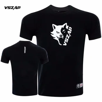 VSZAP Мужская базовая футболка для бокса, ММА, Дышащая футболка для спортзала, Удобная футболка для занятий фитнесом, футболка для Муай Тай с волком
