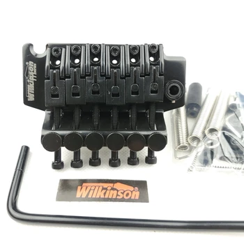Wilkinson WODL1 Лицензированная 6-Струнная Электрогитара С Двойной блокировкой Системы Тремоло Бридж 42 мм R2 Гайка Черный