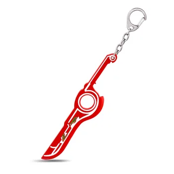 Xenoblade Chronicles Брелок Для ключей Red Sword MONADO Металлический Кулон chaveiro Брелок для ключей сумка-шарм Брелок Для ключей portachiavi Игровые Украшения