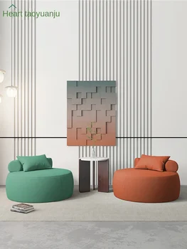 XK Simple Nordic Style Cool Style Персонализированный дизайнерский круглый одноместный диван-кресло