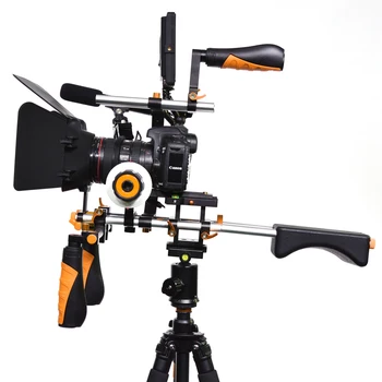 YELANGU 5 в 1 Комплект для Установки Цифровых Зеркальных Фотокамер/Матовая Коробка/Крепление для Последующей Фокусировки/C-Образный Кронштейн для Canon 5D Mark III 5D2 60D 70D