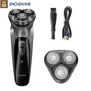 Youpin Electric Original Face Enchen BlackStone 3D Электробритва для мужчин, Моющаяся головка, USB-аккумуляторная Машинка для бритья бороды