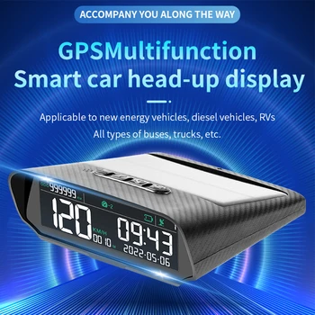 Автомобильный GPS Цифровой Многофункциональный солнечный USB автомобильный головной дисплей высокой четкости ЖК-дисплей с большим экраном Автомобильный головной дисплей