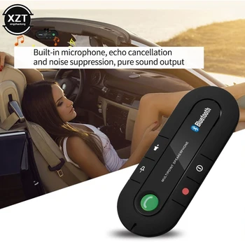 Автомобильный Громкоговоритель 4.1 + EDR Беспроводной Bluetooth-совместимый Автомобильный Комплект Громкой Связи MP3-Плеер USB Power Аудиоприемник Солнцезащитный Козырек Cli