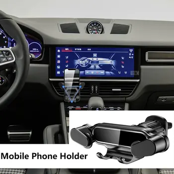 Автомобильный держатель для телефона Gravity для Porsche Macan Panamera Cayenne с креплением на вентиляционное отверстие, Подставка для мобильного телефона, Аксессуары для поддержки GPS