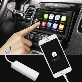 Автомобильный радиоприемник Rhythm 2 Din Android Carplay Dongle, новый USB-тюнер Carplay, поддержка функции автостыкания iPhone Android, функция громкой связи