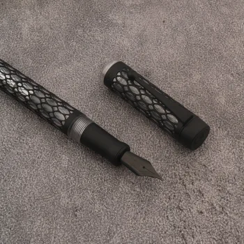 Авторучка JINHAO 100 черная выдалбливающаяся ручка Spin EF с наконечником для офиса, школьных принадлежностей, ручек