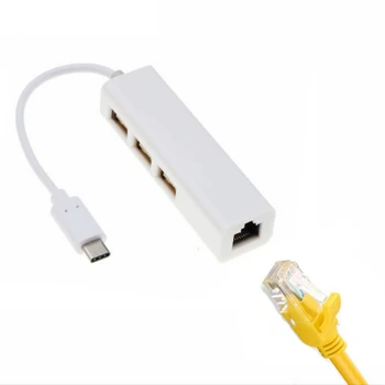 Адаптер сетевой карты Type-C для Gigabit Ethernet RJ45 LAN USB 3.0 3.1 Концентратор Сетевой адаптер Для MacBook Windows 7/8/10