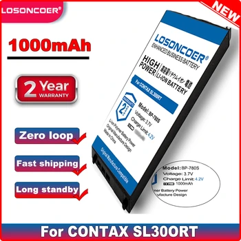 Аккумулятор хорошего качества LOSONCOER Оптом Аккумулятор для камеры CONTAX SL300RT, Для Finecam SL300R, SL400R (P/N BP-780S)