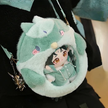 Аниме-игра Genshin Impact Xiao Kawaii Bird Косплей Плюшевая сумка Itabag для хранения кукол Показаны сумки-мессенджеры на молнии Подарок фанатам