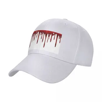 Белая кепка с каплями крови, бейсболка, роскошная мужская шляпа, мужская кепка, женская кепка
