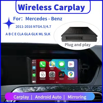 Беспроводной CarPlay для Mercedes Benz Class A B C E GLK CLG GLA SLK ML с функциями навигации Android Auto Mirror Link AirPlay