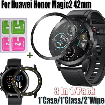 Браслет Безель Защитная пленка PMMA Экран для Huawei Honor Magic2 42 мм Ремешок для часов Рамка Защитный чехол для Honor Magic 2 Крышка
