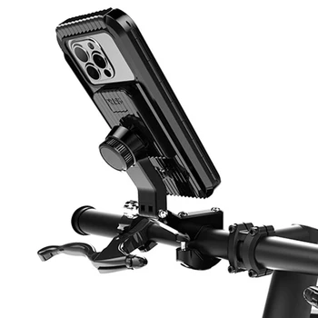 Велосипедный держатель для телефона, водонепроницаемый держатель для мобильного телефона, вращающийся на 360 градусов, поддержка мобильного телефона с сенсорным экраном TPU для 4-7-дюймового мобильного телефона