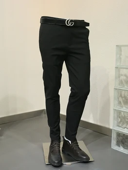 Весна-осень 2022, новые мужские повседневные брюки Slim Fit, мужские деловые брюки в полный рост, удобные высококачественные костюмные брюки Z29