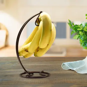 Вешалка для бананов Подвесное Банановое дерево, железный крючок для бананов, легкая Универсальная подставка для бананов для столешницы кухонного обеденного стола