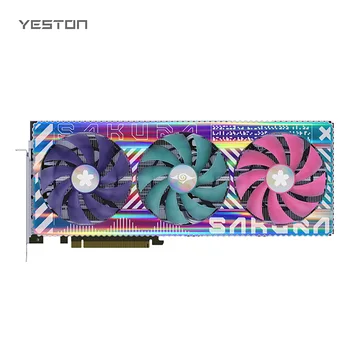 Видеокарта Yeston RX7900XT-20GD6 Sugar YA с памятью 20G /320 бит/GDDR6 Частотой ядра 2025-2395 МГц с двойным Шаровым Вентилятором