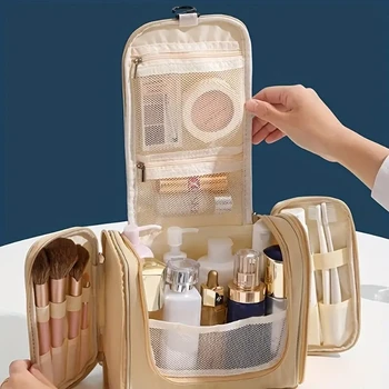 Водонепроницаемая сумка для туалетных принадлежностей с многофункциональным органайзером для косметики для полноразмерных туалетных принадлежностей и предметов первой необходимости в путешествии