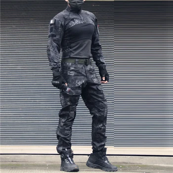 Военная форма, камуфляжный тактический костюм softair, боевая рубашка армии США, карго CP, мультикамерный страйкбол, пейнтбол, хлопок, тактический