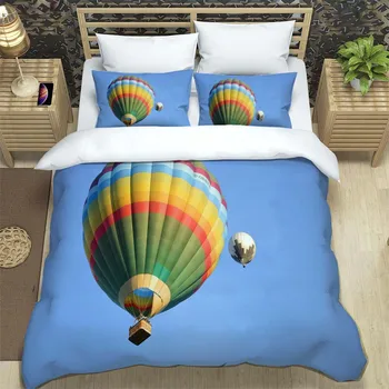 Воздушный шар, простая и атмосферная печать, мягкие и удобные комплекты постельного белья, настраиваемые по размеру.