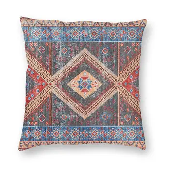 Восточное марокканское произведение искусства, наволочка в деревенском стиле, домашний декор, подушки в стиле бохо, подушка для дома с двусторонней печатью