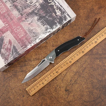 Высококачественный OEM складной нож 14C28N с лезвием из титанового сплава, ручка для наружного тактического кемпинга, охоты, карманный инструмент для фруктов EDC