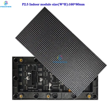 Высококачественный SMD Полноцветный RGB 3в1 Крытый Светодиодный Модуль Panel160*80mm P2.5 Display Для Больших Рекламных Видеостенных Дисплеев