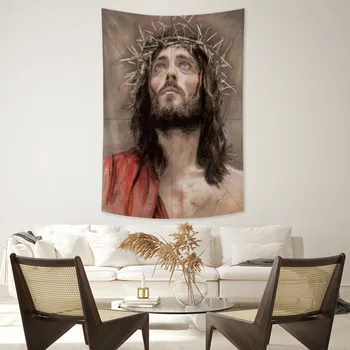 Гобеленовая ткань с изображением Леди и Иисуса, настенный декор для пляжной комнаты, Тканевый ковер, коврики для йоги, простыня, диван, одеяло, занавеска для душа