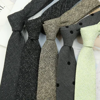 Горячая распродажа, Легкая роскошная английская одежда в стиле ретро, однотонный шерстяной галстук в полоску в клетку 6 см, Самостоятельно завязываемый галстук для джентльмена, Деловой галстук