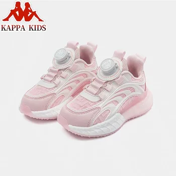 Детская обувь с пуговицами Kappa, Весенние детские дышащие кроссовки среднего и большого размера, спортивная обувь для мальчиков и девочек