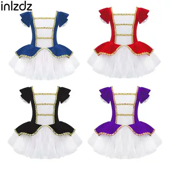 Детское платье принцессы-пачки для девочек, Балетное танцевальное платье, Гимнастическое трико, сценическое представление, косплей, тематический костюм для вечеринки